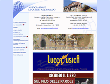 Tablet Screenshot of lucchesinelmondo.it